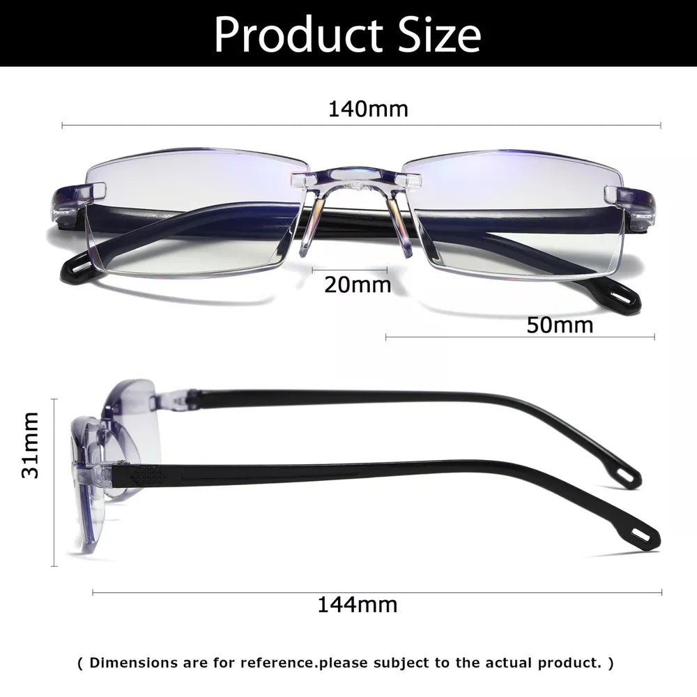 RoyaleGlow Tr90 Titanium Glasses For Reading - Tr90 Eyeglasses