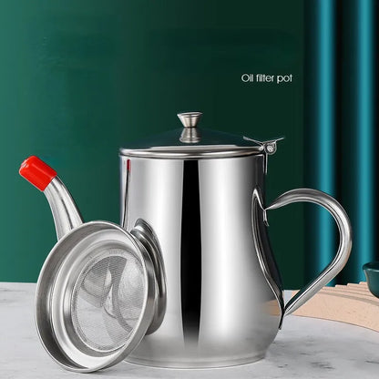 Royallure Premium Stainless Steel Oil Dispenser with Precision Filter