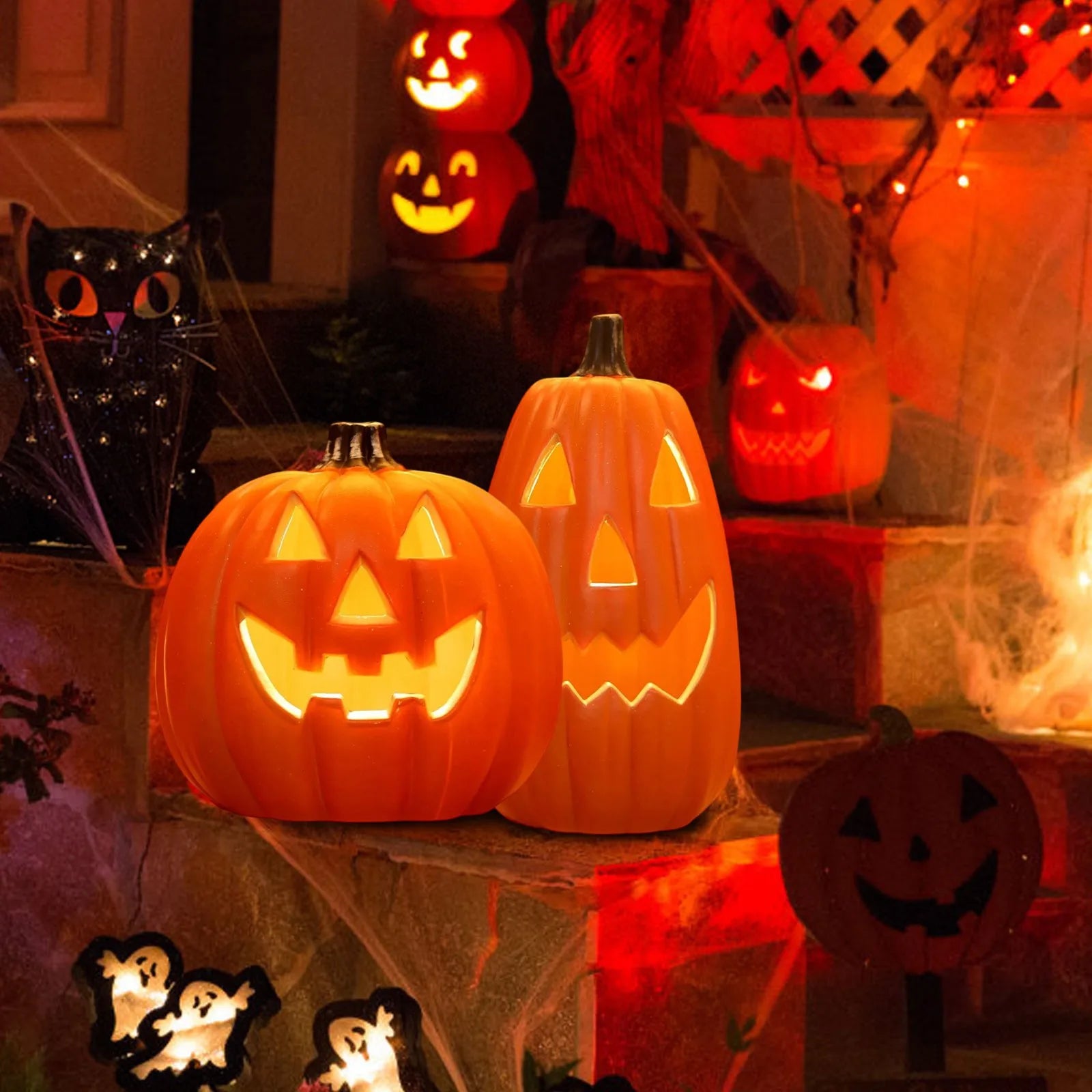 1Pc Halloween Decor Pumpkin Halloween Props Lantern Decor Pumpkin Decoration Pumpkin Light Outdoor Halloween Decorationsation 1