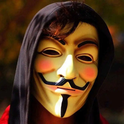 1Pc Halloween Masks V for Vendetta Mask Anonymous Guy Fawkes Halloween Party Gift for Adult Kids Film Theme Mask Cosplay Costume 4