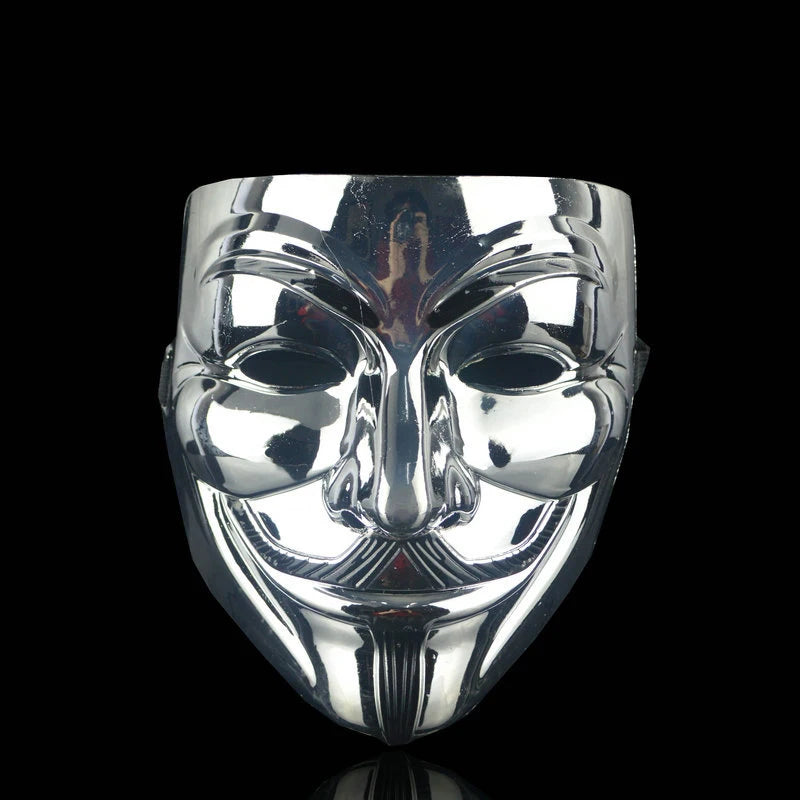 1Pc Halloween Masks V for Vendetta Mask Anonymous Guy Fawkes Halloween Party Gift for Adult Kids Film Theme Mask Cosplay Costume 6