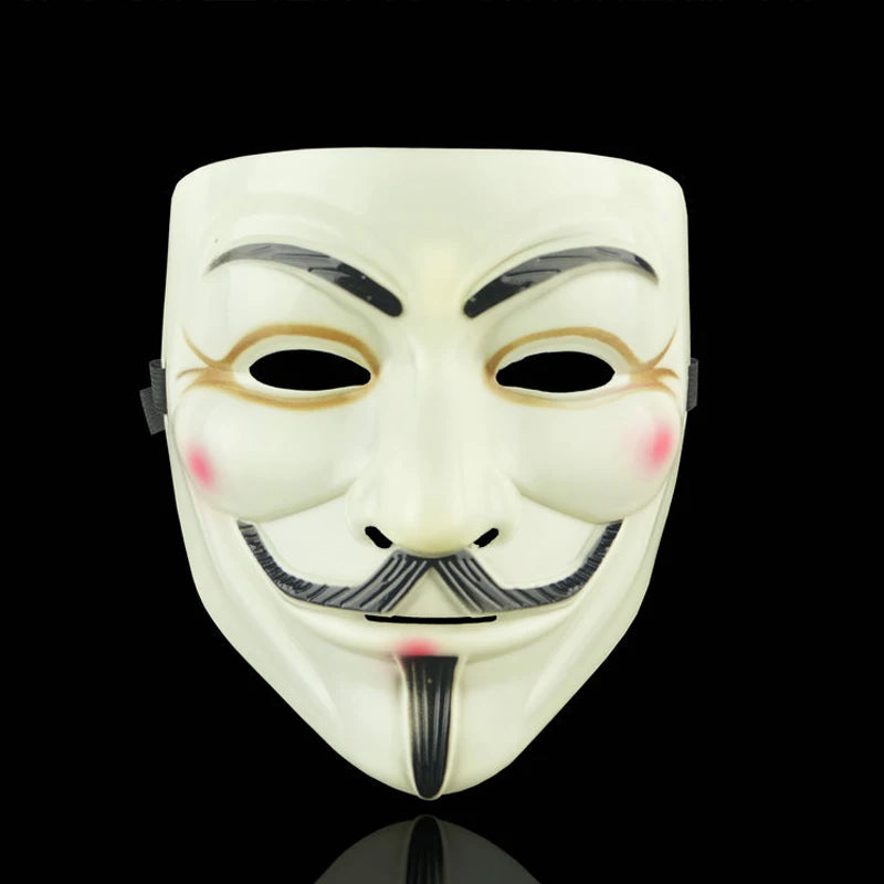 1Pc Halloween Masks V for Vendetta Mask Anonymous Guy Fawkes Halloween Party Gift for Adult Kids Film Theme Mask Cosplay Costume 7