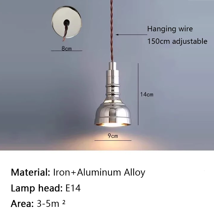 Rayvia Industrial Chic Black Metal Pendant Light for Kitchen Island