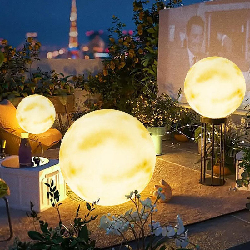 LuxRoyale Hanging Moon Lanterns for Outdoor Patio & Garden Decor- IP65 Fixture