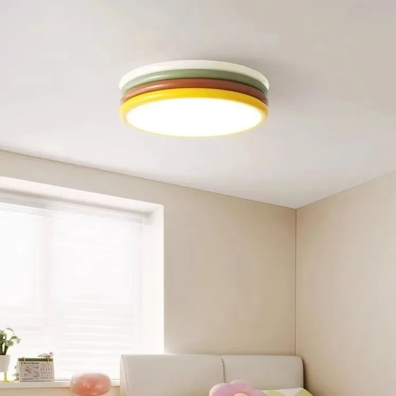 Royelux Modern Nordic Stacked Colorful LED Ceiling Light Fixture for Living Room