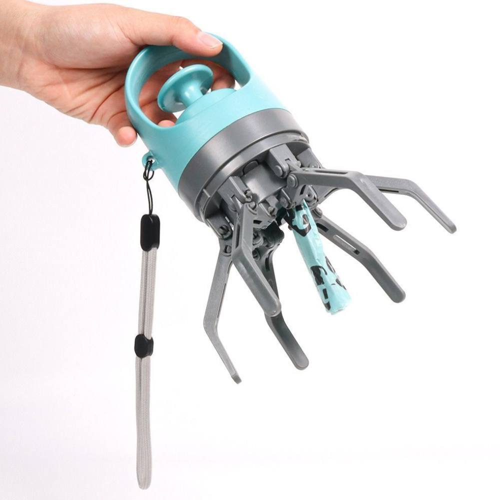 Royaleva Dog Poop Picker Upper Claw with Garbage Bag Dispenser