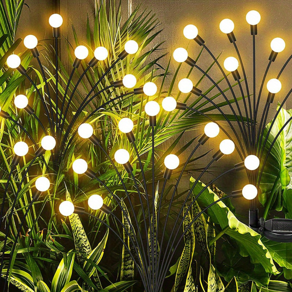 RoyaleGlow Swaying Solar Powered Firefly Lights for Outdoor Garden