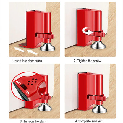Royaleva Portable Anti-Theft Safety Alarm Door Stopper