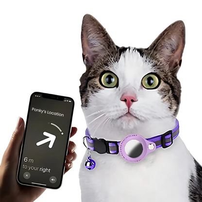 Royaleva Waterproof Reflective Pet Airtag Holder Collar