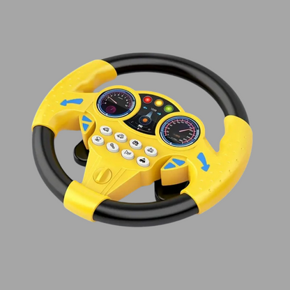 Luxora Kid's Electric Simulation Steering Wheel Suction Attachment