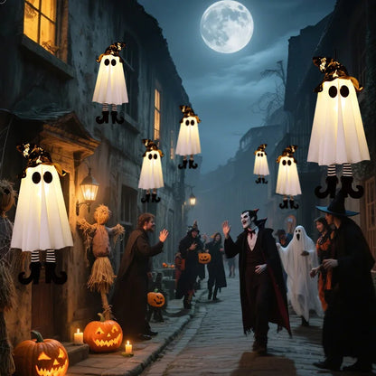 1/2/3pcs Halloween LED Light Up Witch Ghost for Halloween Party Home Indoor Outdoor Yard Decoration Scary Hanging Ornaments Gift 1