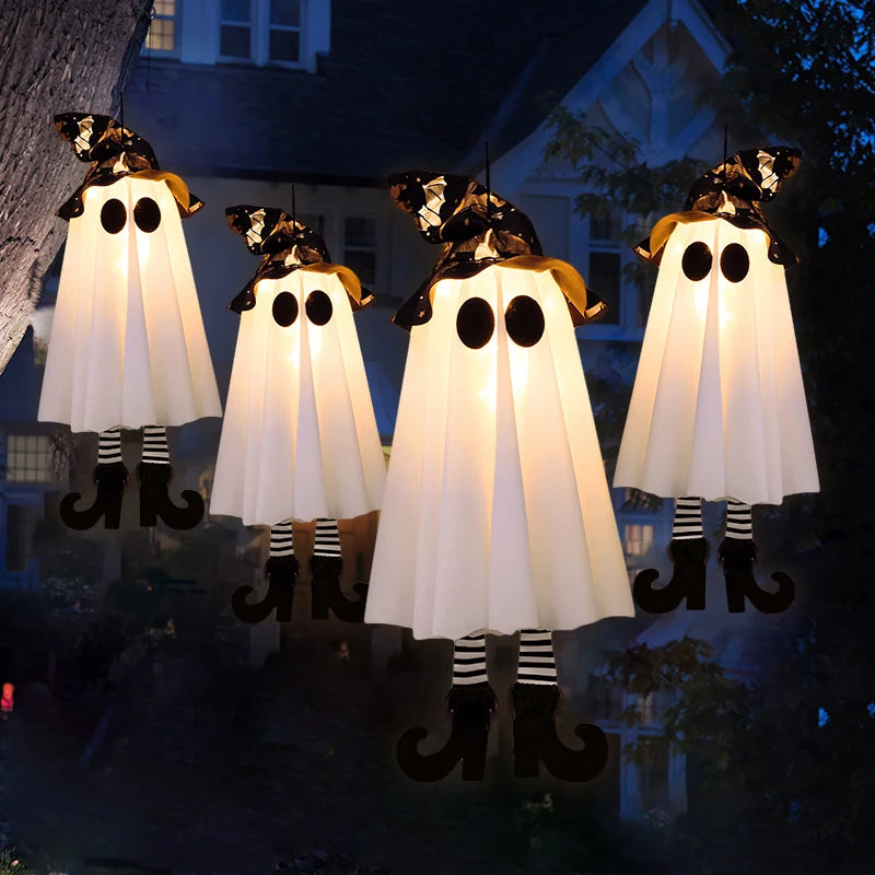 1/2/3pcs Halloween LED Light Up Witch Ghost for Halloween Party Home Indoor Outdoor Yard Decoration Scary Hanging Ornaments Gift 3