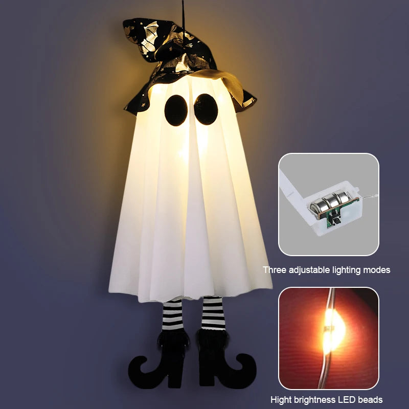 1/2/3pcs Halloween LED Light Up Witch Ghost for Halloween Party Home Indoor Outdoor Yard Decoration Scary Hanging Ornaments Gift 5