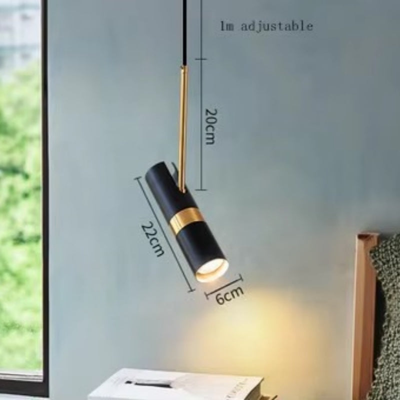 RoyaleGlow Modern Cylinder Pendant Light for Kitchen Island