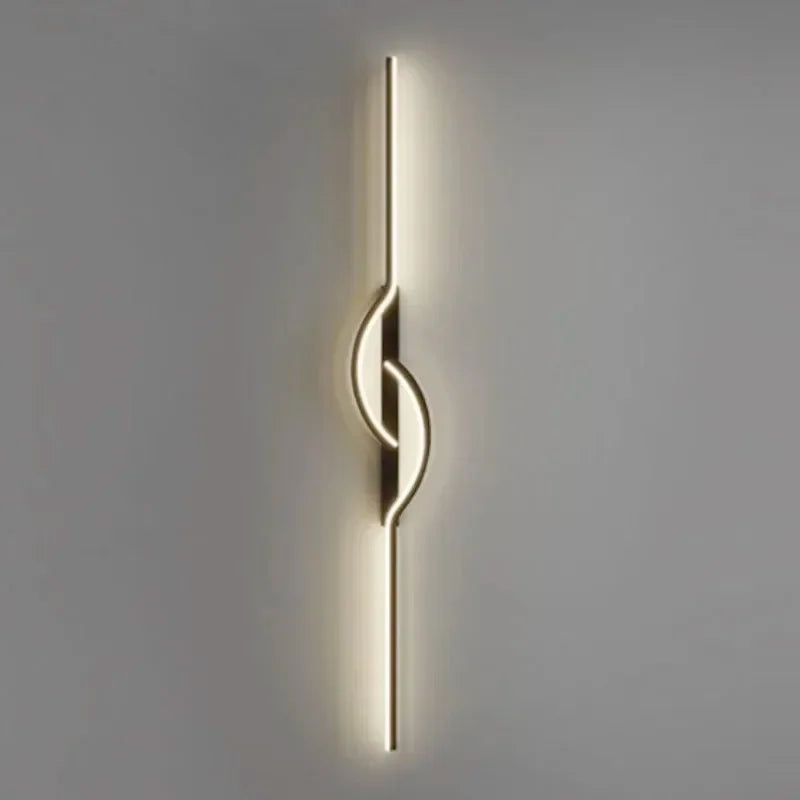 RoyaleGlow Modern Black LED Wall Sconce with Dimmable Ambient Lighting