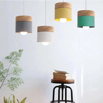 LuxRoyale Modern Wooden Pendant Light with Elegant Ambient Glow