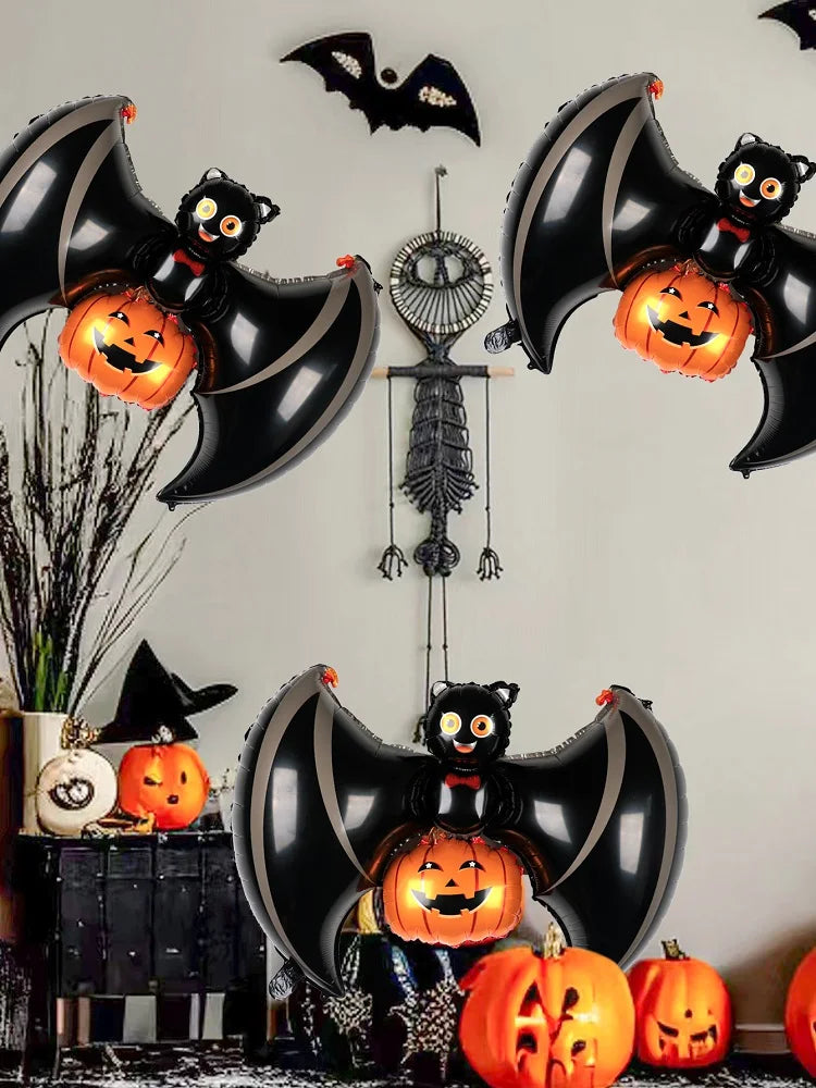 1/3PCS Giant Black Bat Balloons with Wing Party Balloon For Cute Birthday Halloween Foil Balloons Decoraton 3