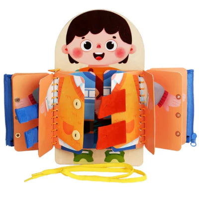 Luxora Montessori Busy Book | Early Education Life Skills Toy
