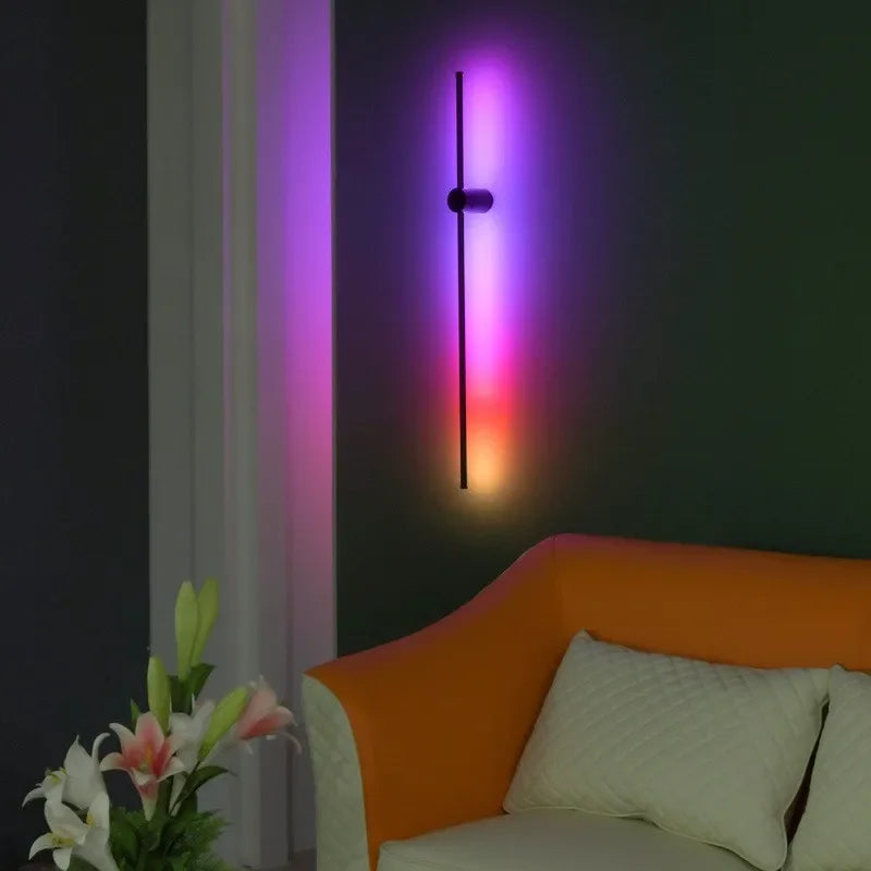 Royelux Modern RGB LED Wall Sconce with Remote Control for Ambient Lighting