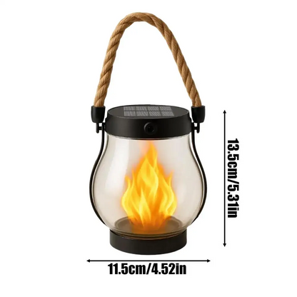 LuxRoyale Premium Solar Powered Outdoor Lanterns With Realistic Flame