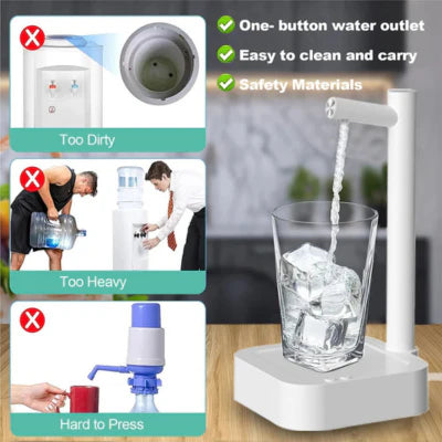 Royaleva Portable Desktop Electric Water Dispenser with USB Charging