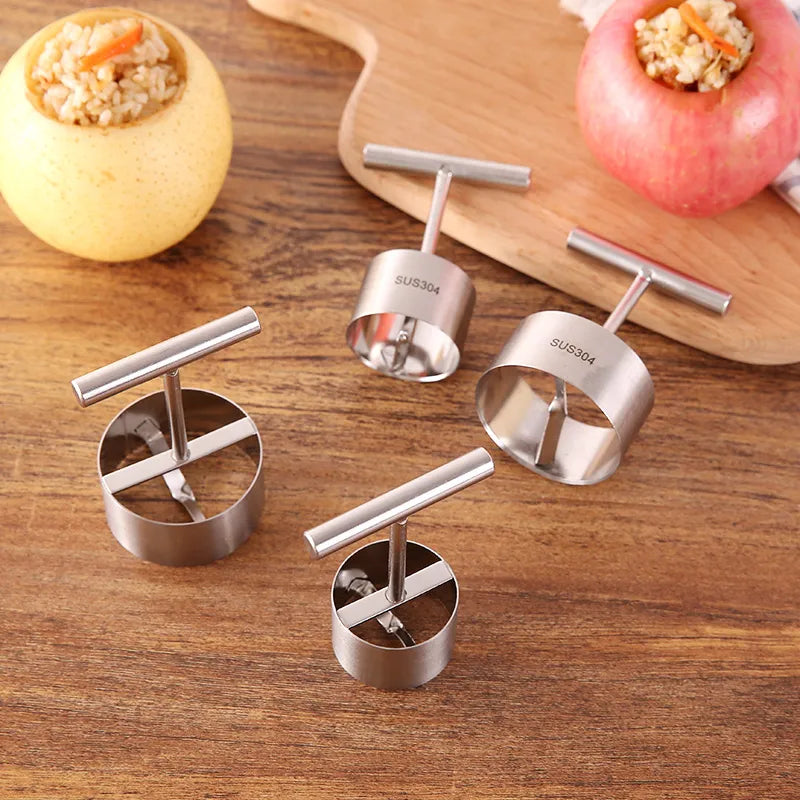 RoyaleGlow Stainless Steel Multifunction Apple Pear Core Separator Kitchen Tool