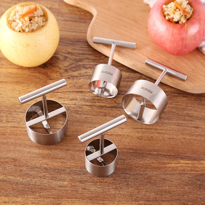 RoyaleGlow Stainless Steel Multifunction Apple Pear Core Separator Kitchen Tool