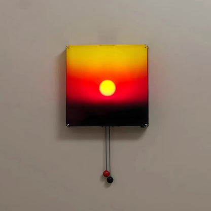 Royelux Sunset Glow Wall Light - Cordless LED Ambient Wall Sconce with Pull-Cord