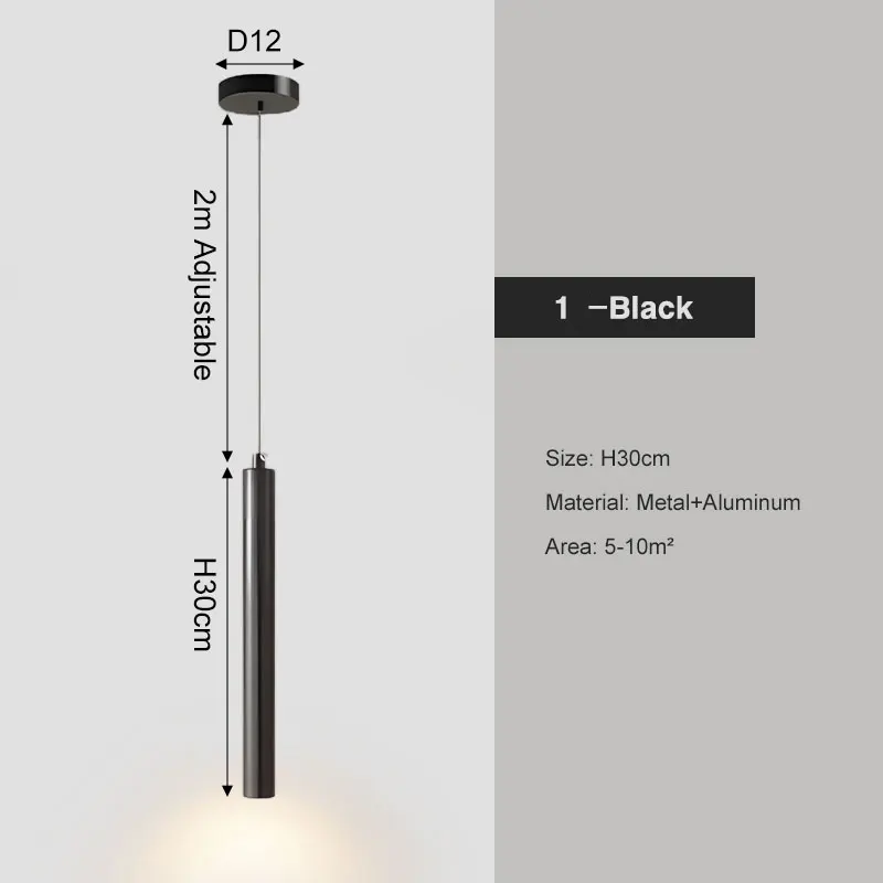 RoyaleGlow Nordic Pendant Light, Modern LED Ceiling Lamp for Bedroom & Kitchen