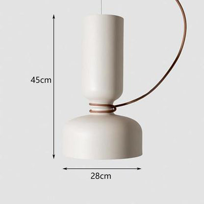 RoyaleGlow Modern White Pendant Light Kitchen Island Hanging Lamp