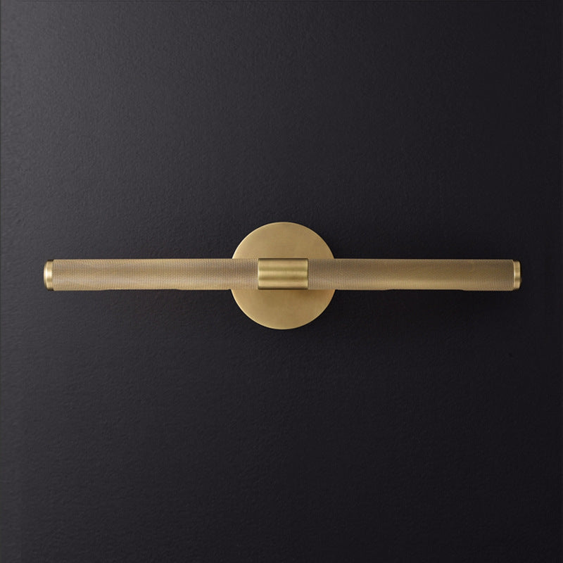 RoyaleGlow Modern Knurled LED Vanity Light Fixture for Bathroom with Swiveling Head