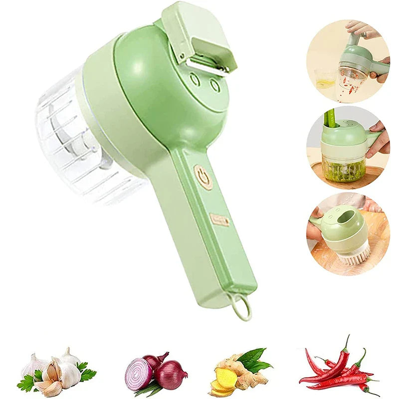 RoyaleGlow 4 In 1 Electric Food Cutter for Easy Meal Prep