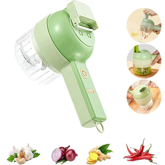 RoyaleGlow 4 In 1 Electric Food Cutter for Easy Meal Prep