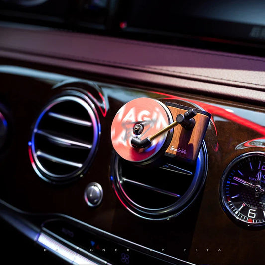 RoyaleGlow Vintage Record Car Freshner for Stylish Scents