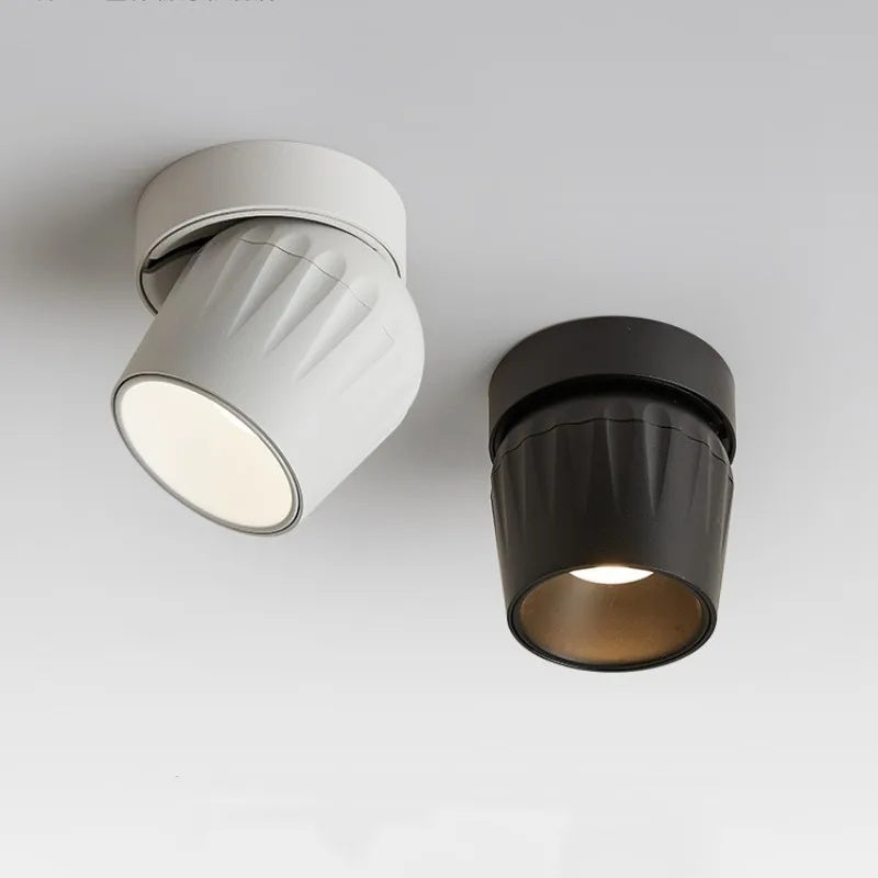 Lumora Sleek Black Dimmable LED Ceiling Spotlight