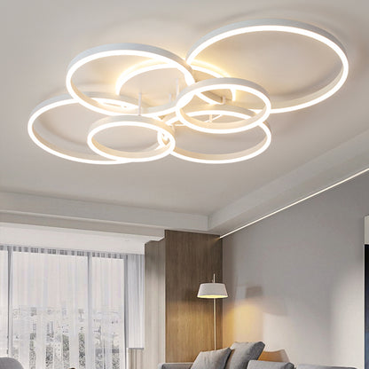 Luxora Floating Ring LED Ceiling Lamp - Modern Minimalist Ambient Fixture