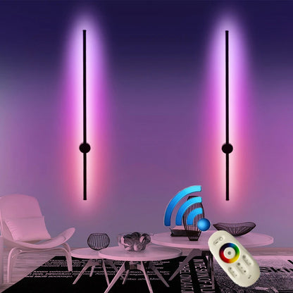 Royelux Modern RGB LED Wall Sconce with Remote Control for Ambient Lighting
