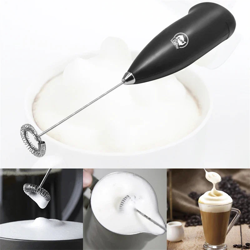 RoyaleGlow Electric Milk Frother for Creamy Foam