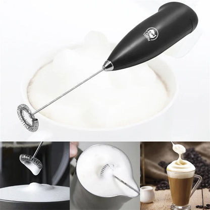 RoyaleGlow Electric Milk Frother for Creamy Foam