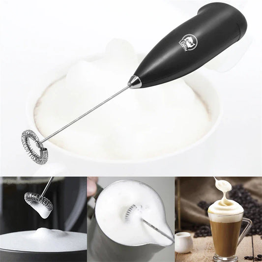RoyaleGlow Electric Milk Frother for Creamy Foam