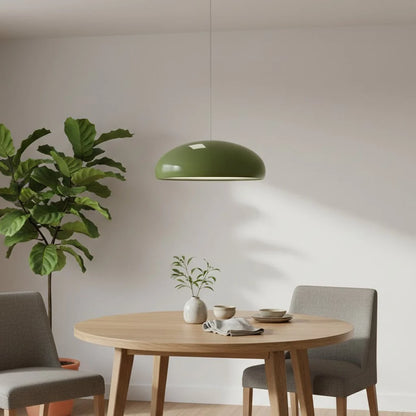 Royelux Nordic Bauhaus Black Metal Bowl Pendant Light Fixture