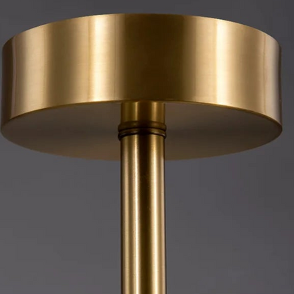 Royelux Modern LED Chandelier with Petal Acrylic Shades - Brushed Gold Finish