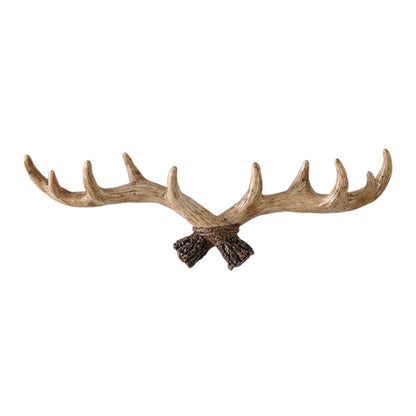 RoyaleGlow Rustic Antler Wall Mounted Coat Rack - Multi Hook Entryway Organizer