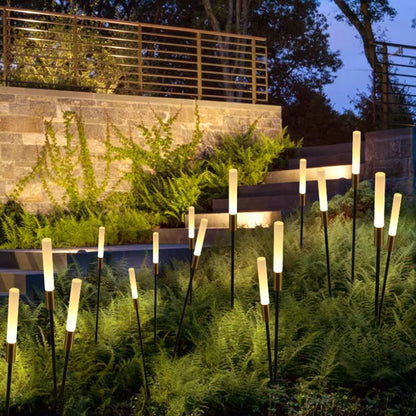RoyaleGlow Modern Solar LED Path Lights for Outdoor Garden & Landscape