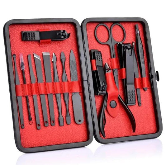 RoyaleGlow 15 Piece Professional Manicure Set With Travel Case