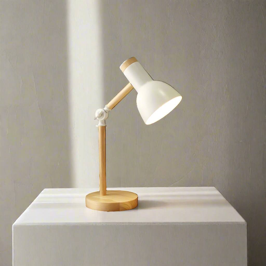 Royaleva Adjustable Wooden Desk Lamp - Modern LED Task Light for Home and Office - Default Title