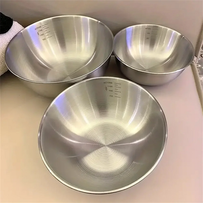 Royelux Premium Stainless Steel Mixing Bowls - Modern 5 Piece Elegant Nesting Set