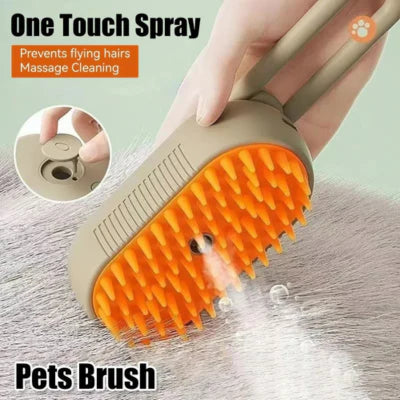 Luxora 3-in-1 Pet Steam Grooming Brush for Cats and Dogs