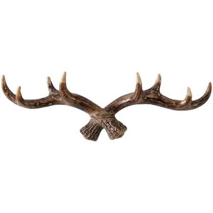 RoyaleGlow Rustic Antler Wall Mounted Coat Rack - Multi Hook Entryway Organizer