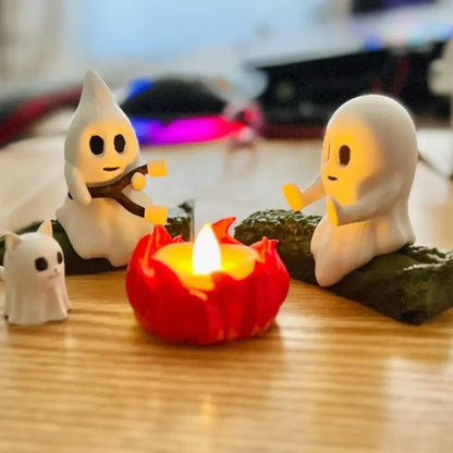 1 Set Halloween Ghost Campfire Decor Spooky Outdoor Party Haunted House Props Scary Backyard Scene Gathering Decoration Gift 2